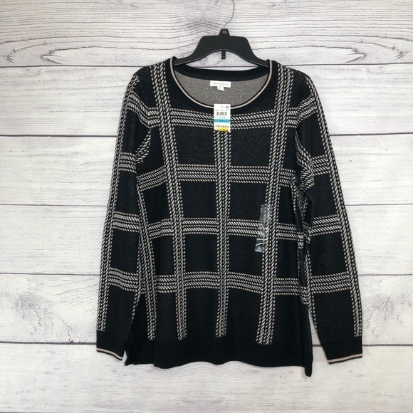 NWT Charter Club Box Pattern Sweater Sz 3X - Picture 2 of 5